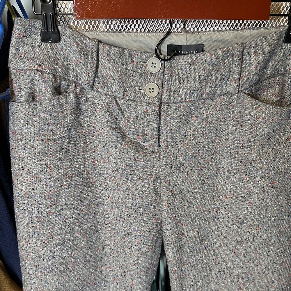 The Limited Gray Tweed Pants